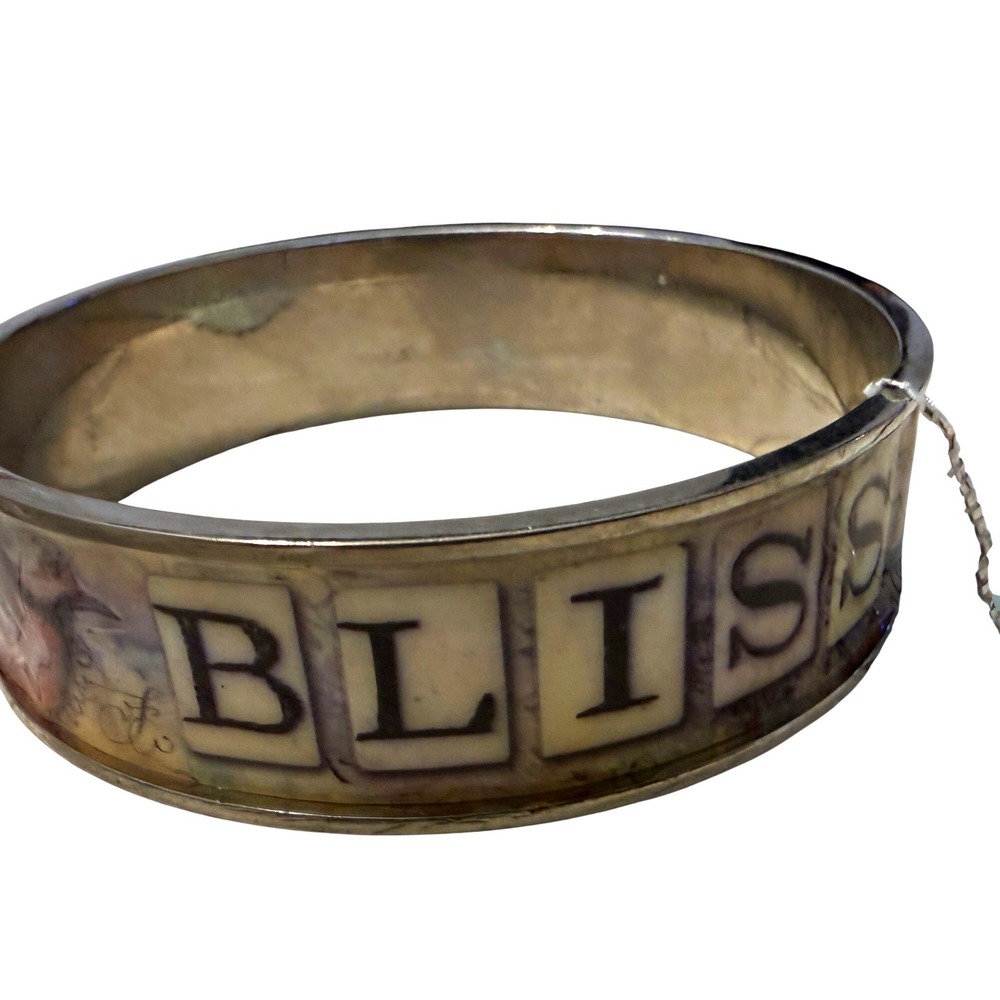 Vintage Eye Candy for the Soul BLISS Bangle Silver Women Sally Jean Whimsigoth